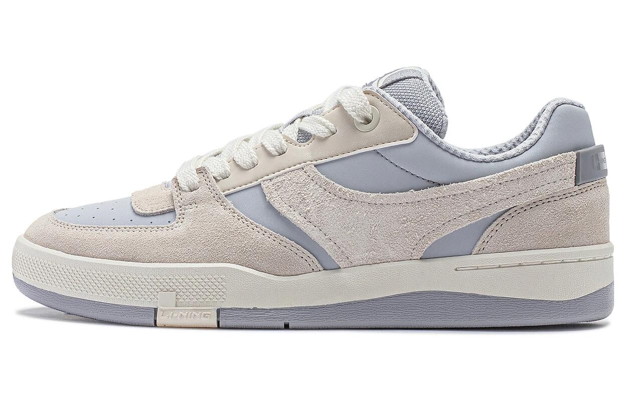 

Кроссовки LINING Skateboarding Shoes Women's Low-top Gray/off-white, белый