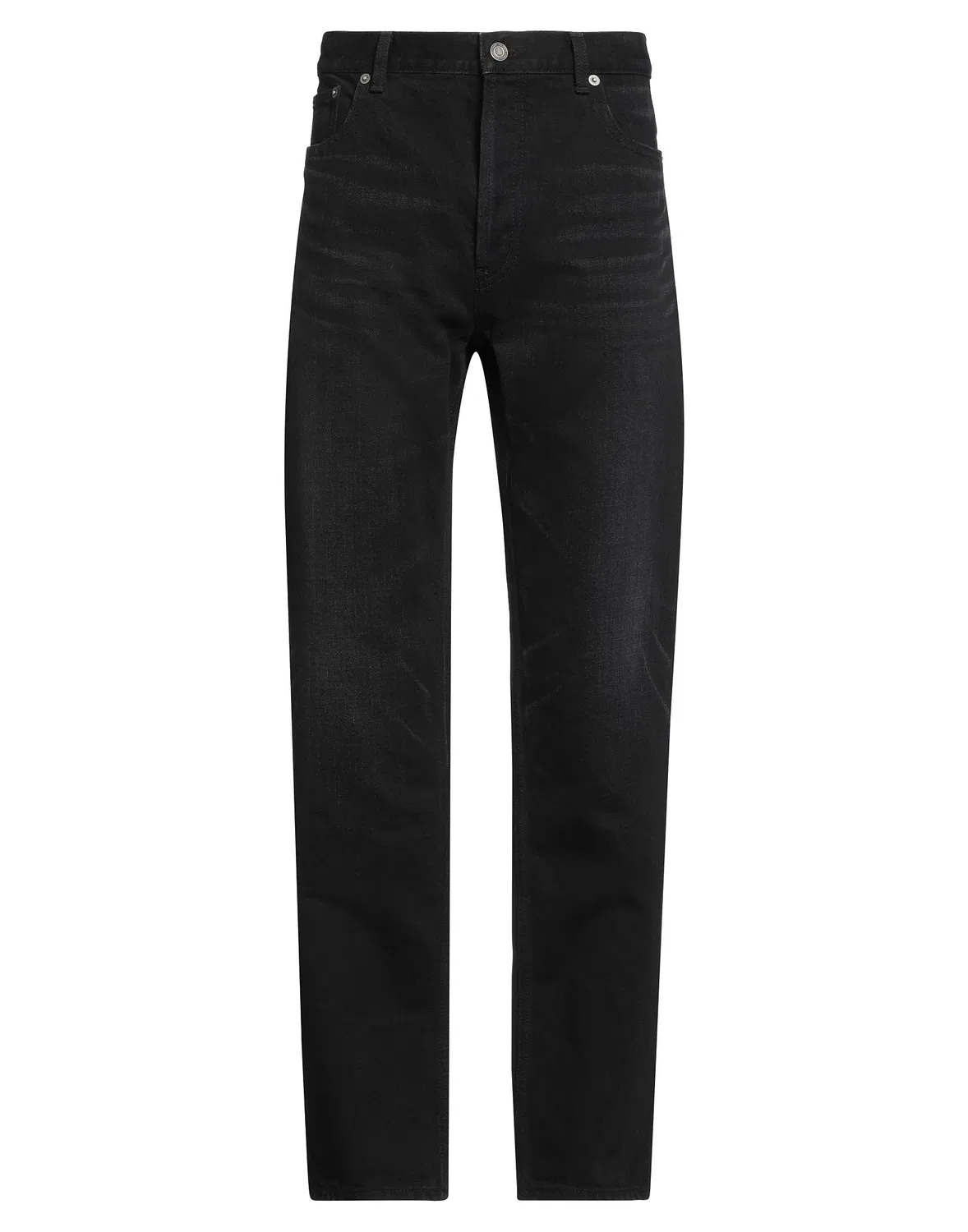 Джинсы прямого кроя черные SAINT LAURENT