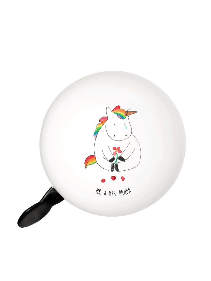 

Mr. & Mrs. Panda Грустный велосипедный звонок с единорогом без надписи, белого цвета