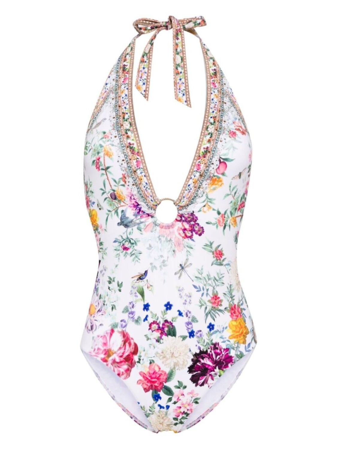 

Camilla Plumes And Parterres swimsuit, белый