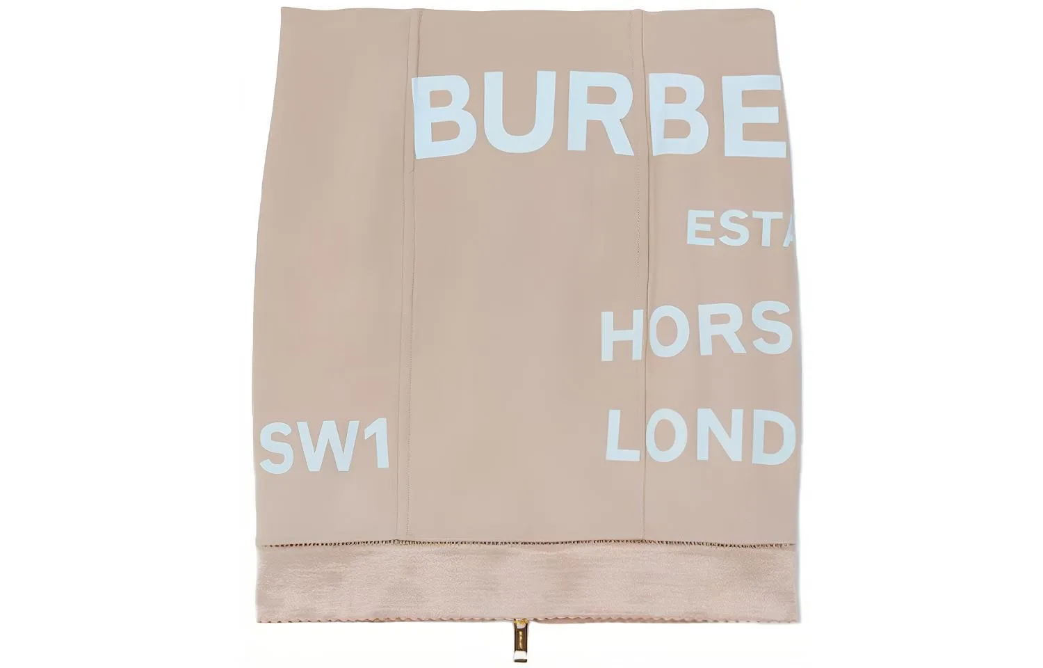 Мини-юбка Burberry с принтом Horseferry, стиль главной улицы, Soft Tawny