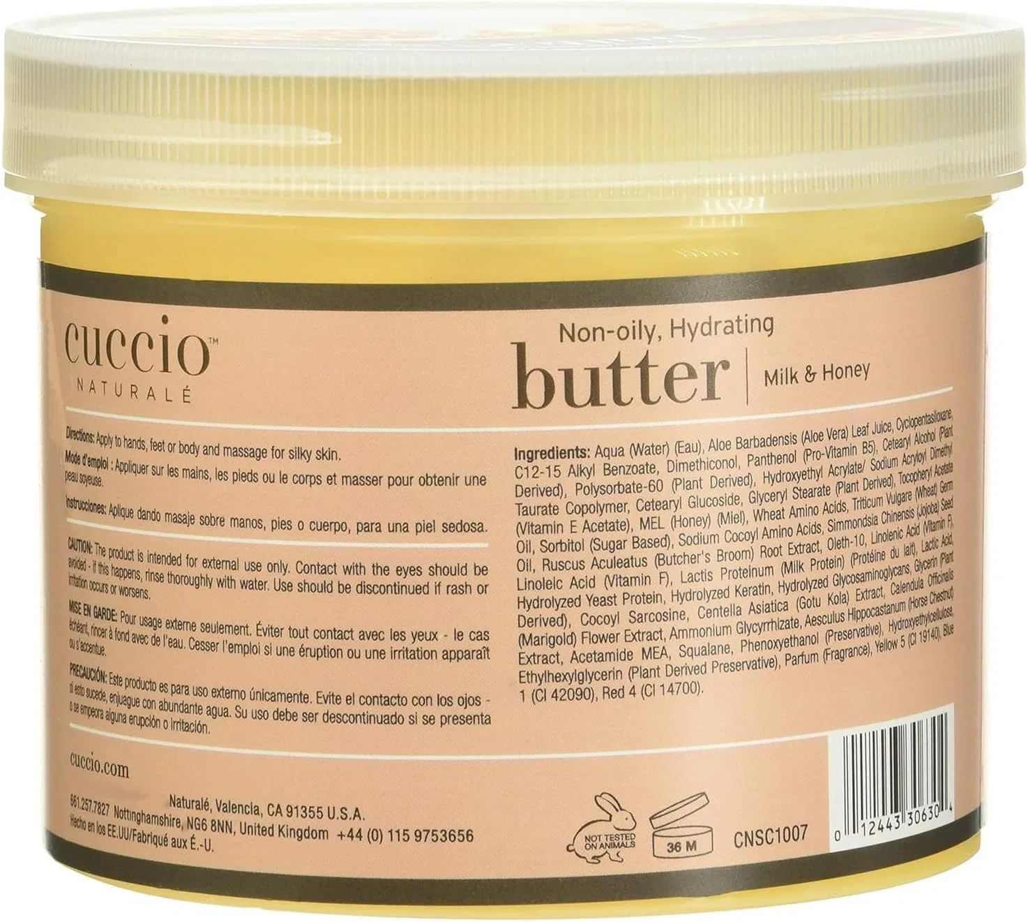 Масло для тела Cuccio Naturale Milk and Honey Butter Blend 750 мл — фото 3