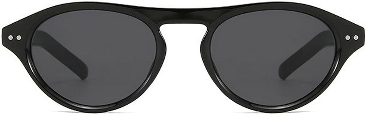 

Модные солнцезащитные очки-пилот для женщин 2025 года, роскошные винтажные овальные солнцезащитные очки для женщин, стильные панк-очки, защита от УФ-излучения UV400 mincl, Black