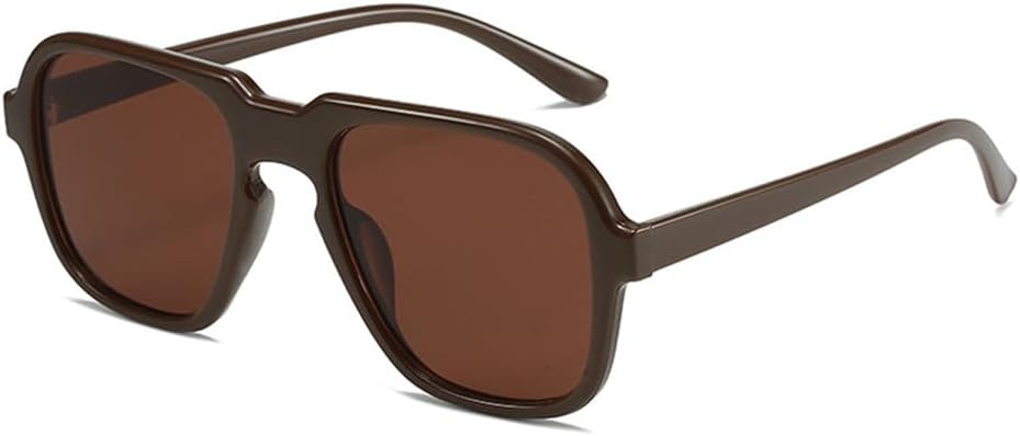 

Женские солнцезащитные очки в стиле ретро с прозрачными градиентными линзами и защитой от УФ-излучения UV400. Мужские модные солнцезащитные очки цвета шампанского LOVQZAOF, Brown Tea