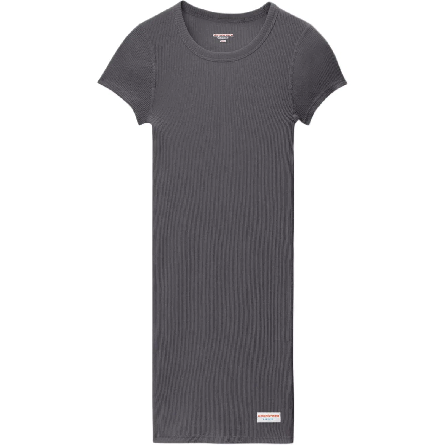 Платье с коротким рукавом Alexander Wang серое