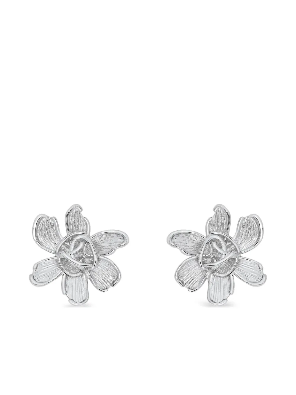 

Серьги в форме цветов Oscar de la Renta, серебяный