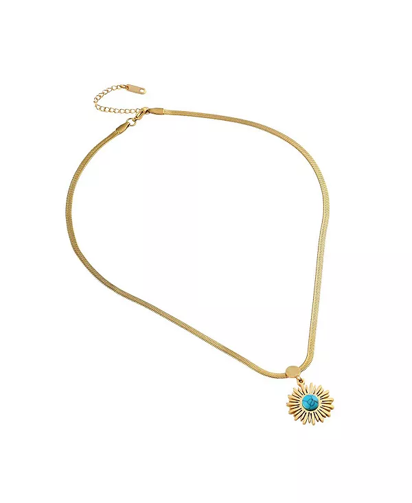 

Женское ожерелье с подвеской Soleil Sohi, gold