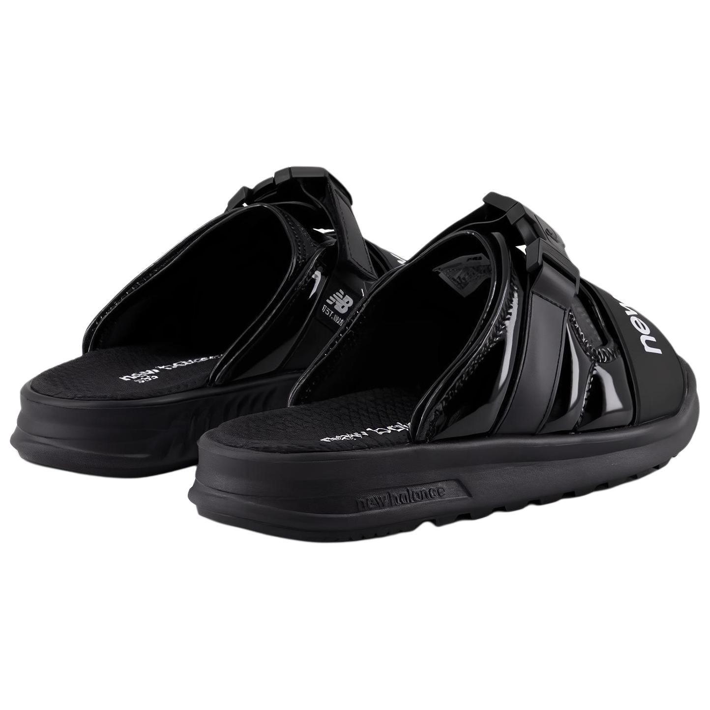Сланцы New Balance 330 Slide женские черно-белые — фото 4