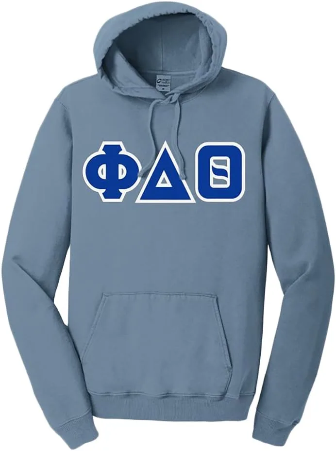 

Толстовка с капюшоном Pigment-Dyed с надписью Phi Delta Theta Greekgear