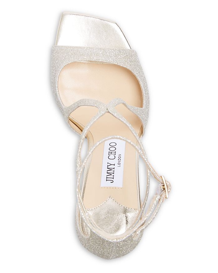 Женские босоножки Azia 95 на высоком каблуке с ремешками Jimmy Choo — фото 4