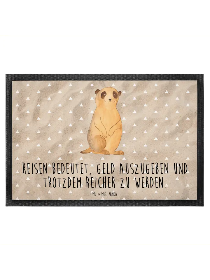 

Коврик для ног Mr. & Mrs. Panda, цвет sandig