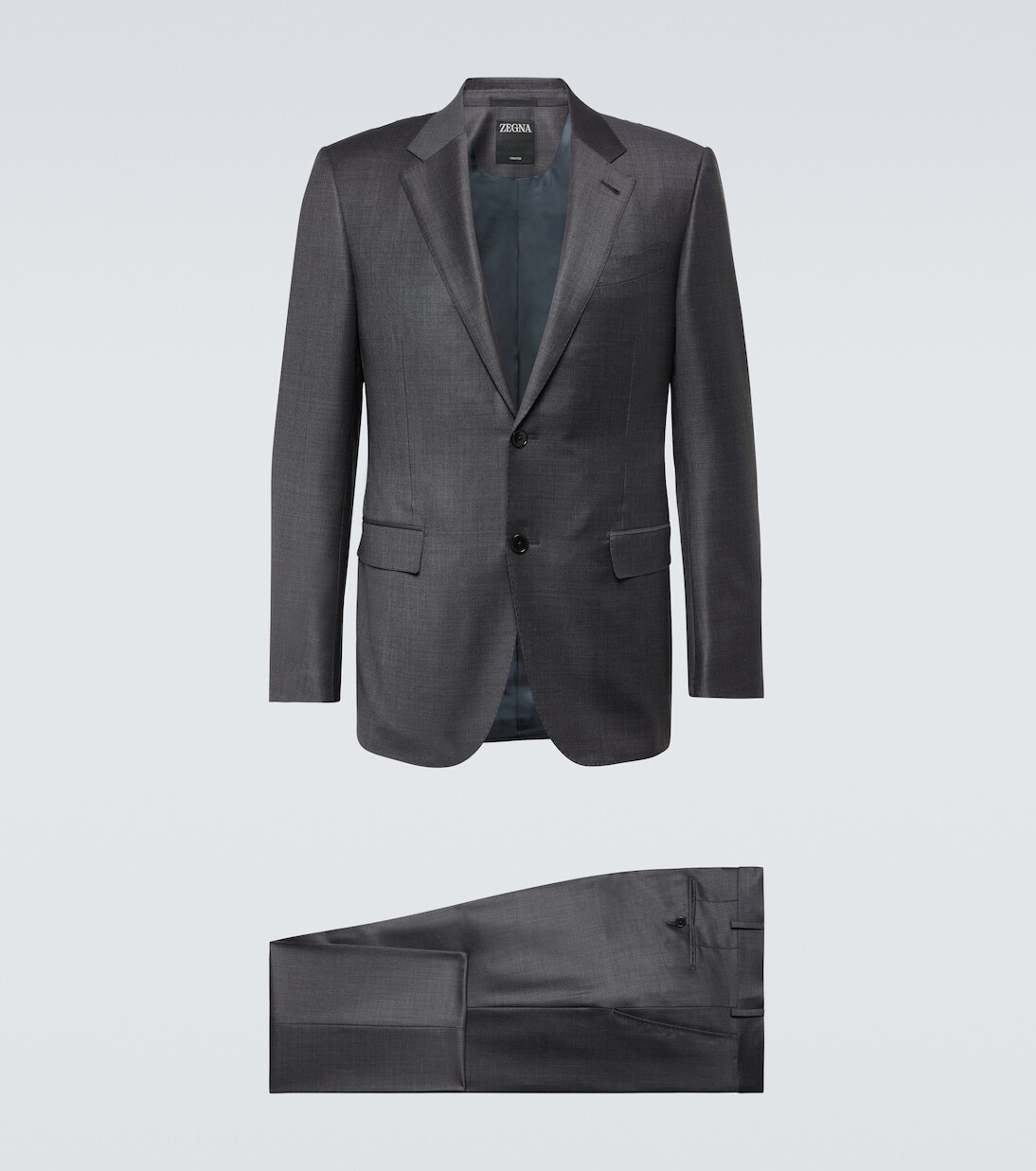 

Шерстяной костюм trofeo Zegna, серый