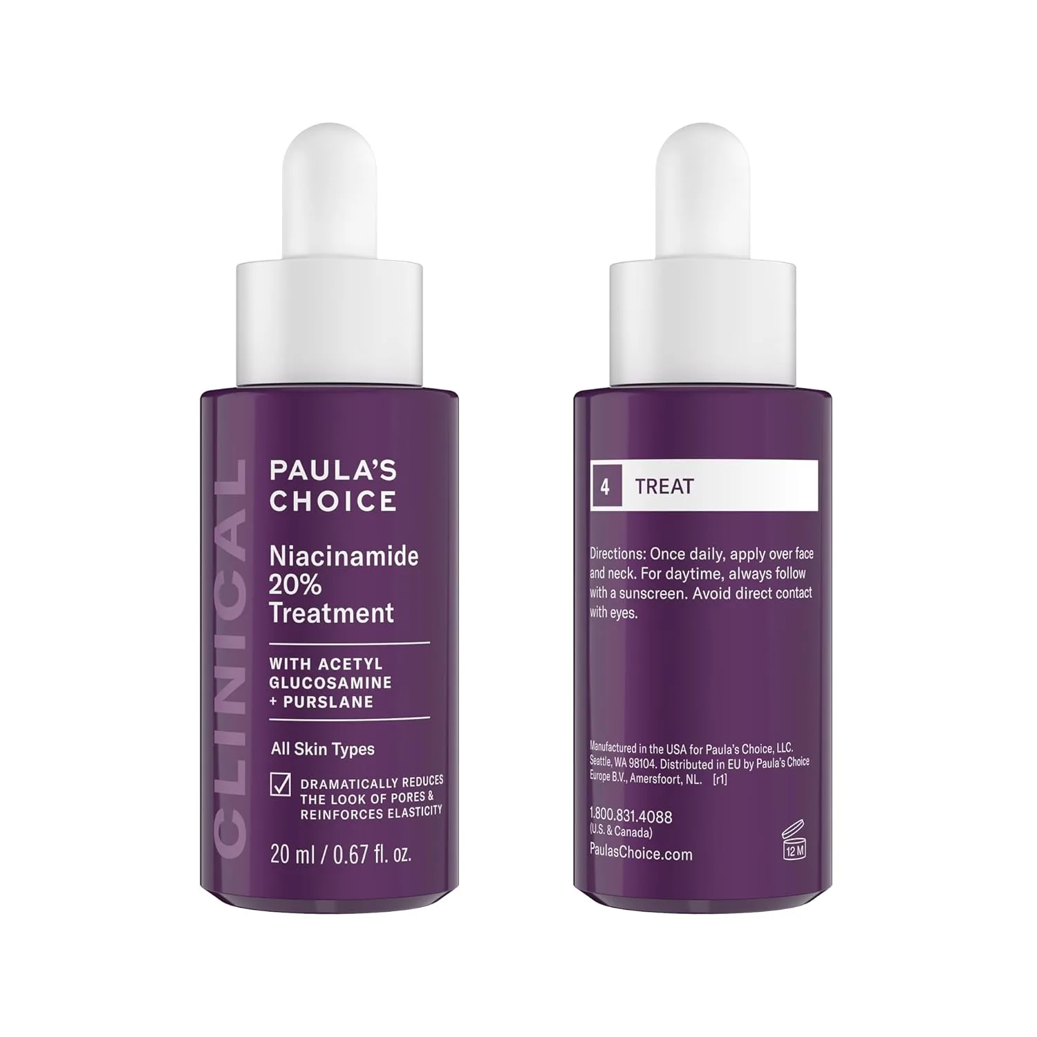 Набор из 2 средств: сыворотка Paula's Choice CLINICAL с 20% ниацинамидом и жидкий эксфолиант с 2% салициловой кислотой (дорожный размер). — фото 2