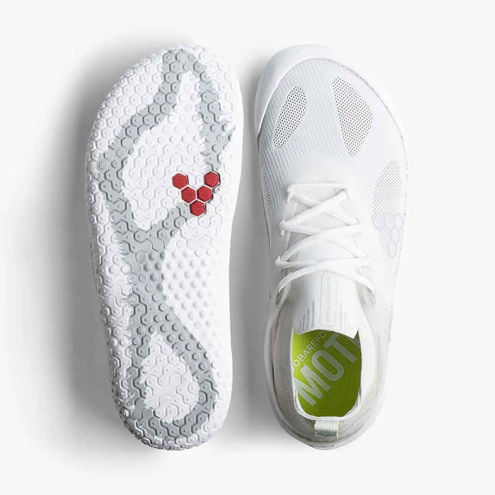 VIVOBAREFOOT Motus Strength, мужские кроссовки для интенсивных тренировок с платформой для тренировок босиком, ярко-белый/серый — фото 4