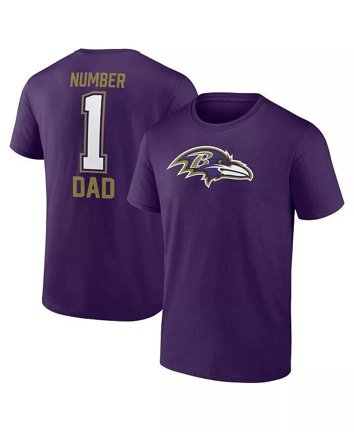 

Мужская фиолетовая футболка Baltimore Ravens 1 Dad Fanatics