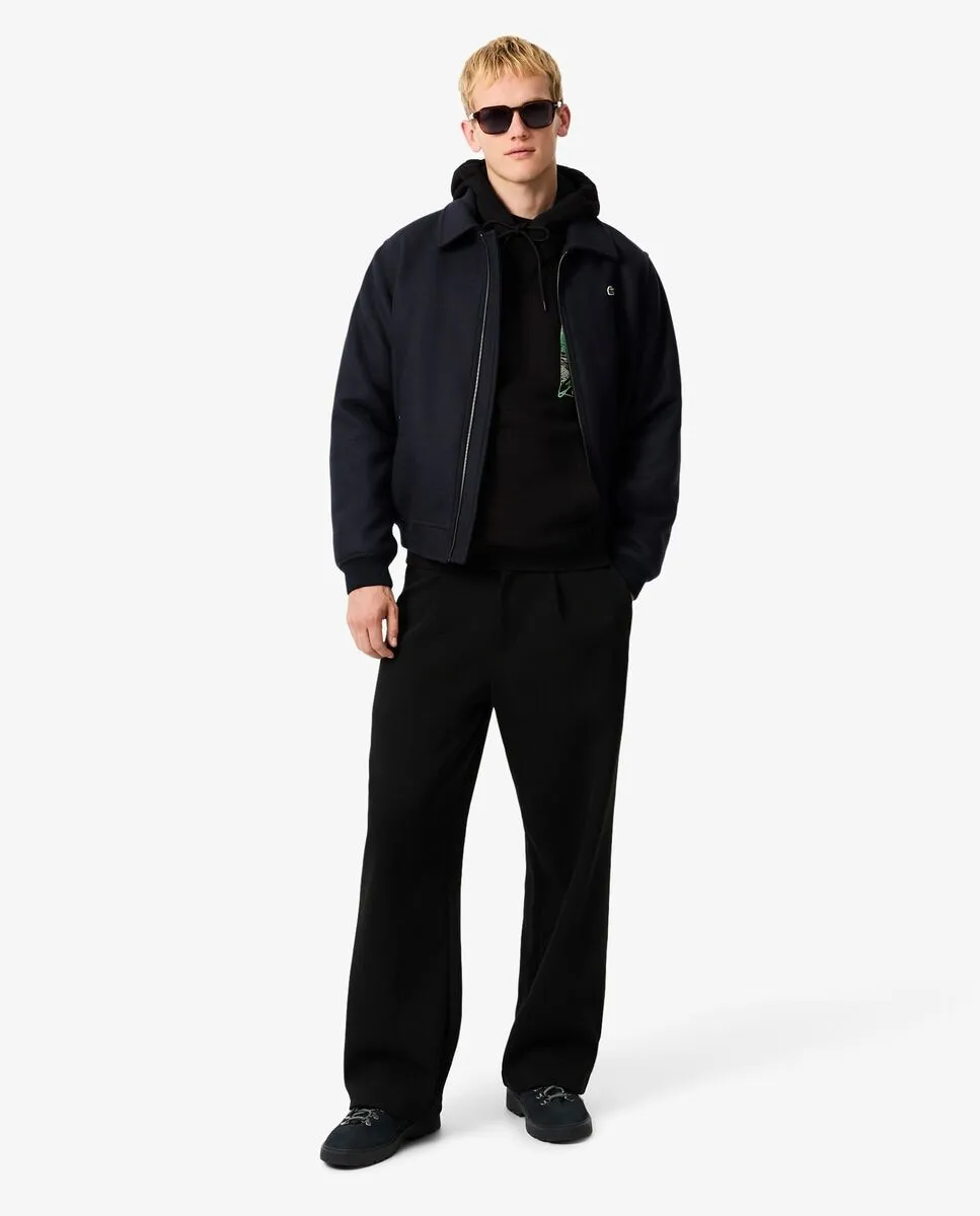 Мужская толстовка с капюшоном из флиса с розовым принтом Lacoste — фото 4