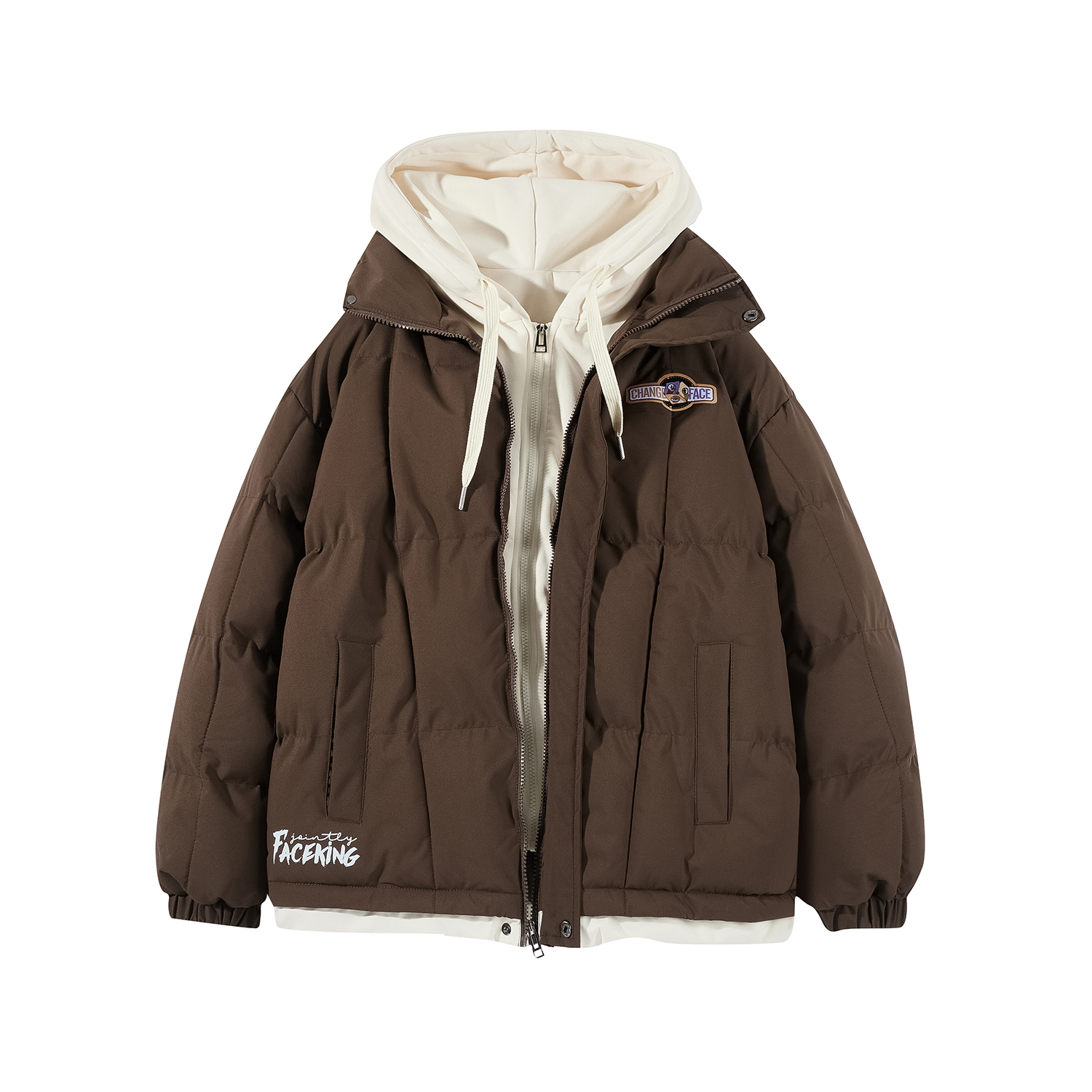 

X YANWANG Пуховик Unisex 30BRAID, Светло-розовый (Улучшенная версия)