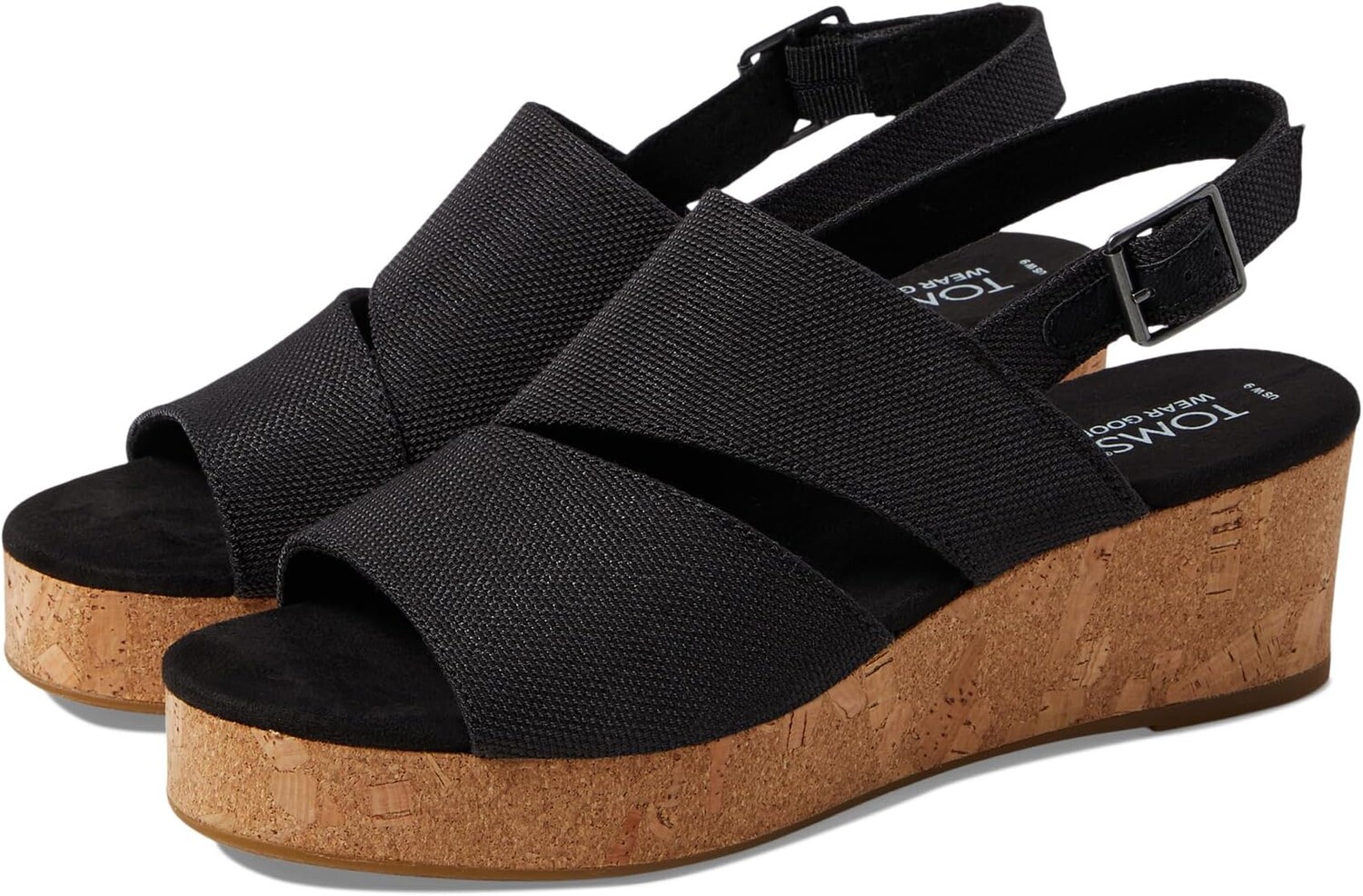 

Сандалии TOMS Claudine, цвет Black Woven