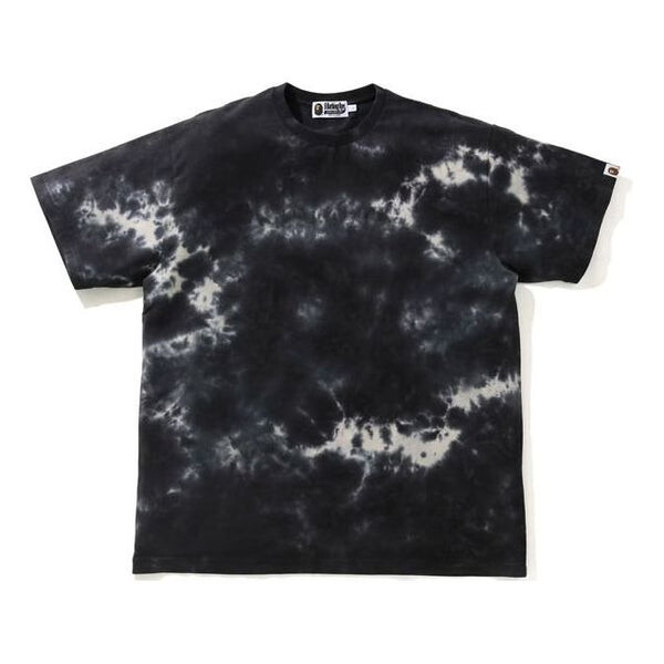 

Футболка tie dye loose short sleeve tee 'black' A Bathing Ape, черный