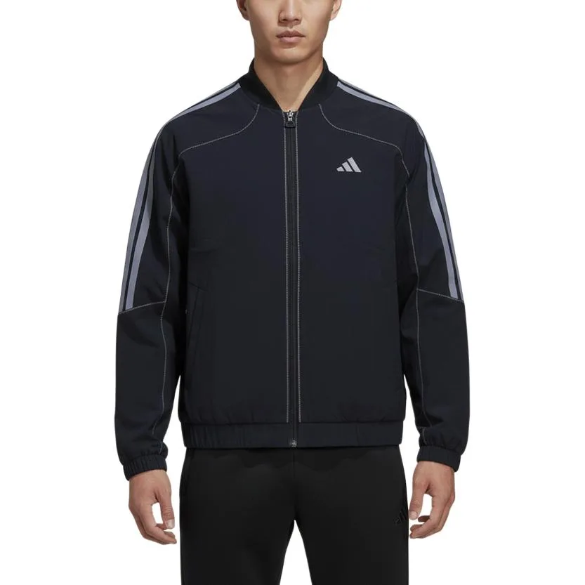 Adidas Куртка мужская черная с воротником-стойкой