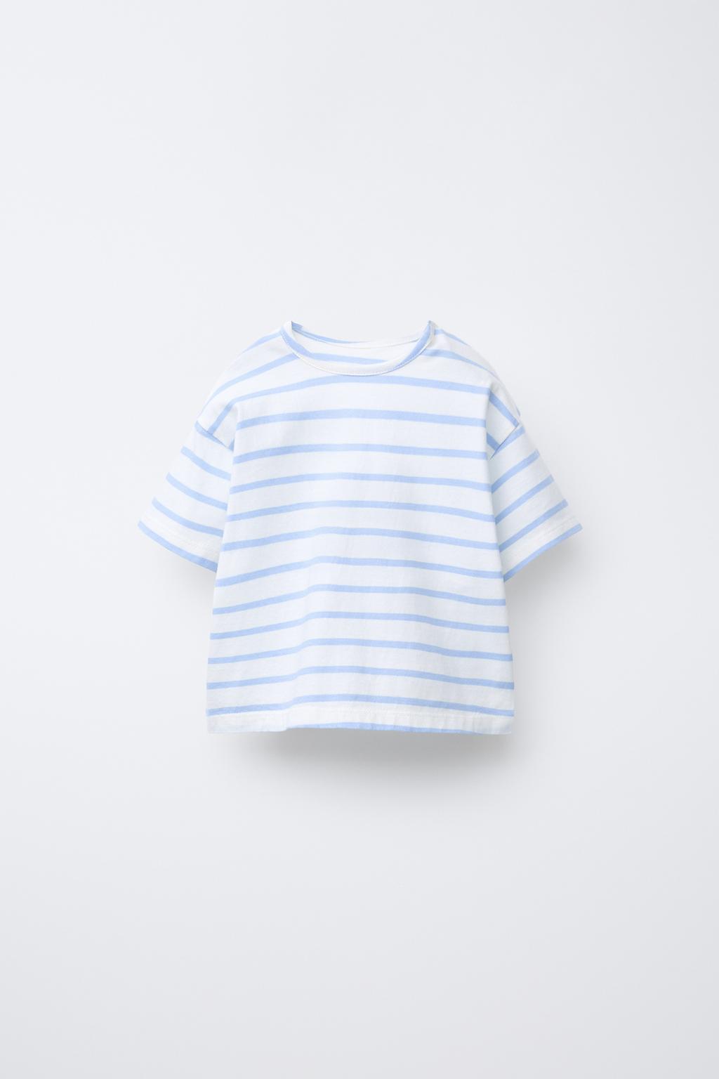 

Футболка в полоску ZARA, синий