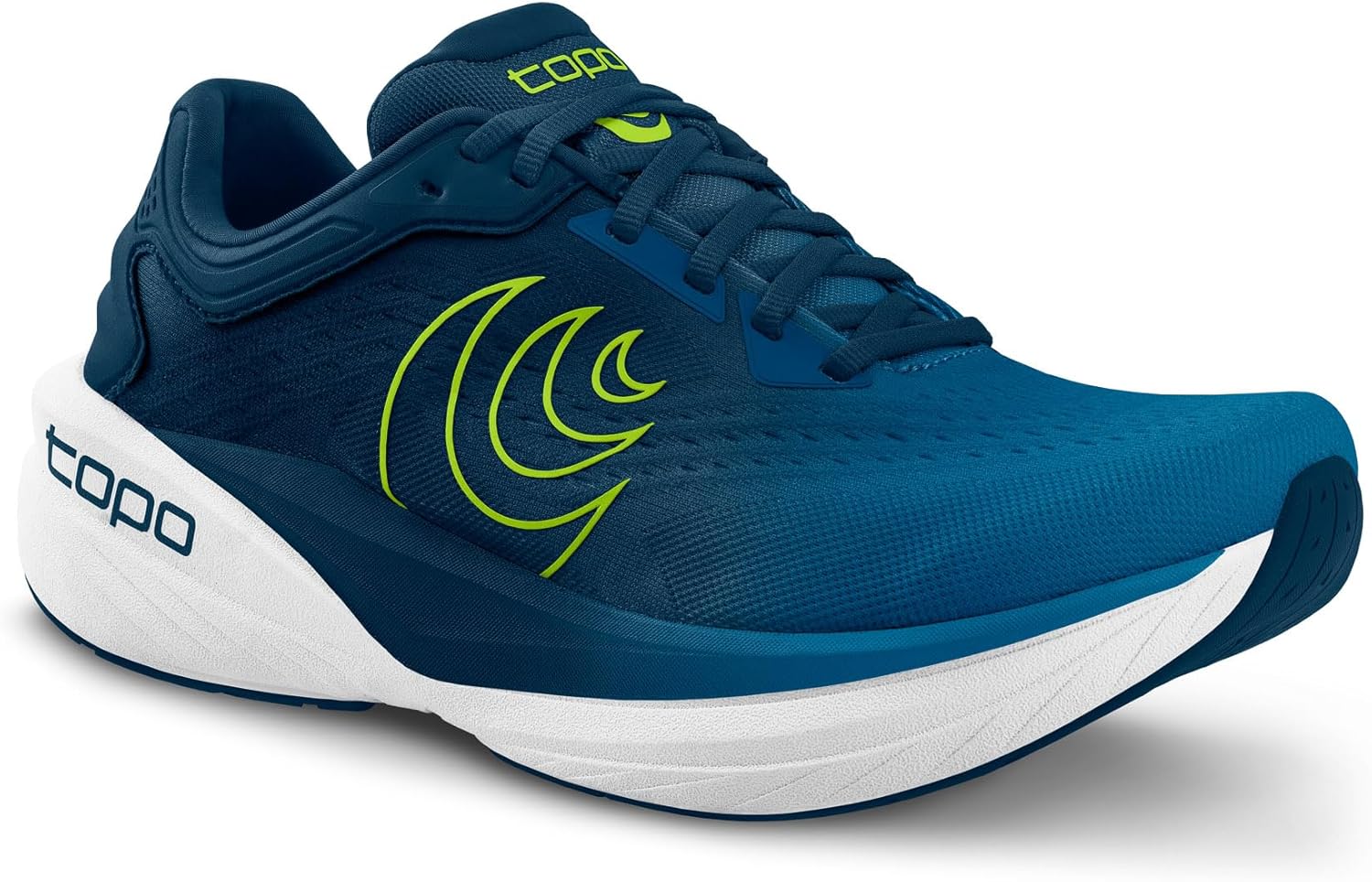 Мужские кроссовки Topo Athletic Phantom 4, легкие и удобные с перепадом высоты 5 мм, для бега по шоссе, спортивная обувь для бега по дороге, синий — фото 2