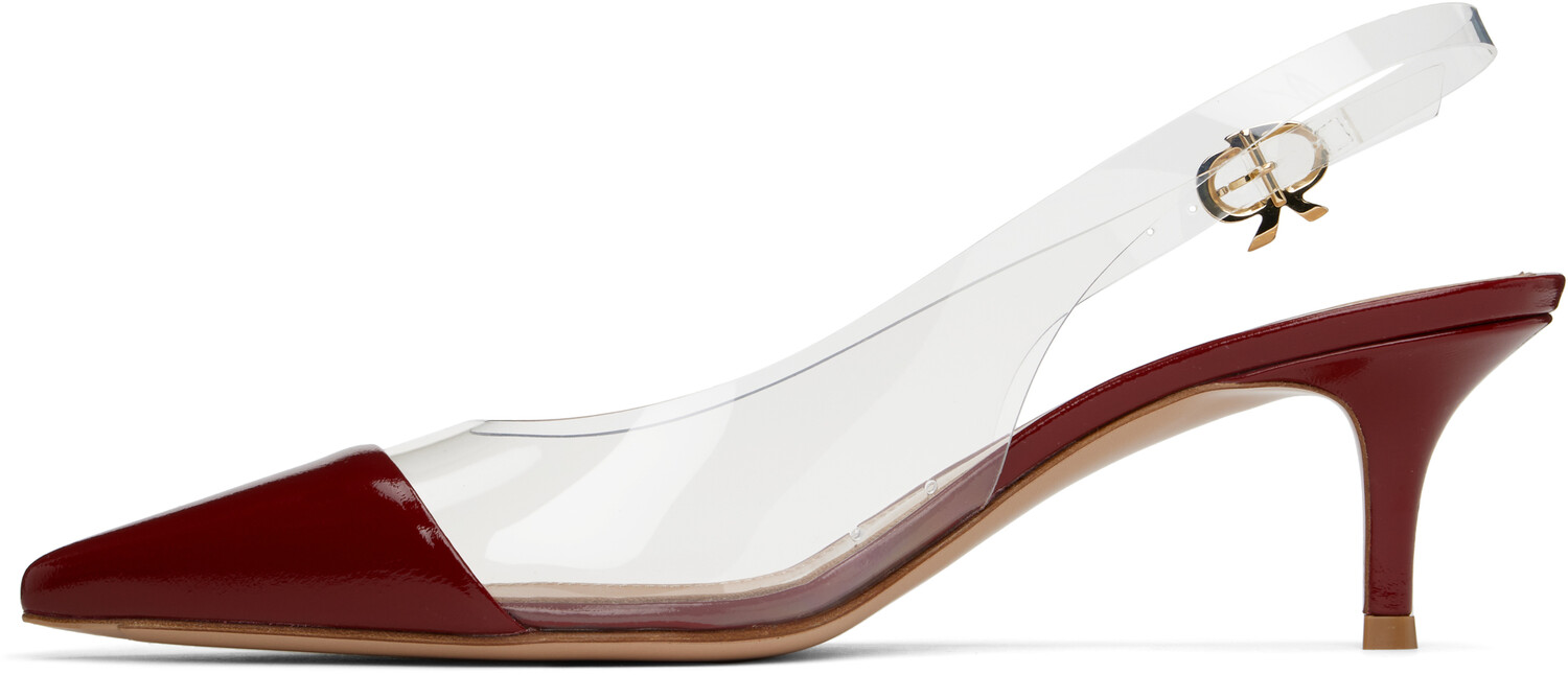 Красный Plexi Sling 55 туфли Gianvito Rossi — фото 3