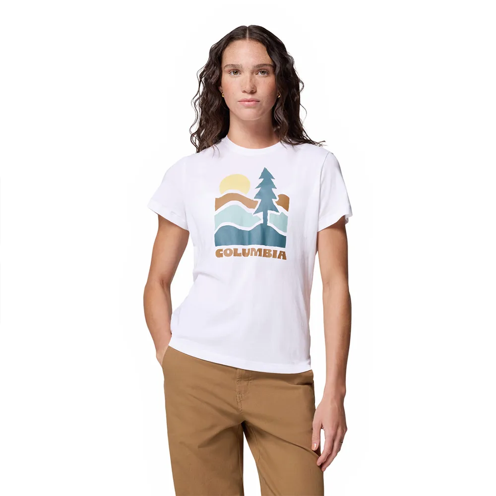 

Футболка с коротким рукавом Columbia Ruby Springs Graphic Fitted, белый