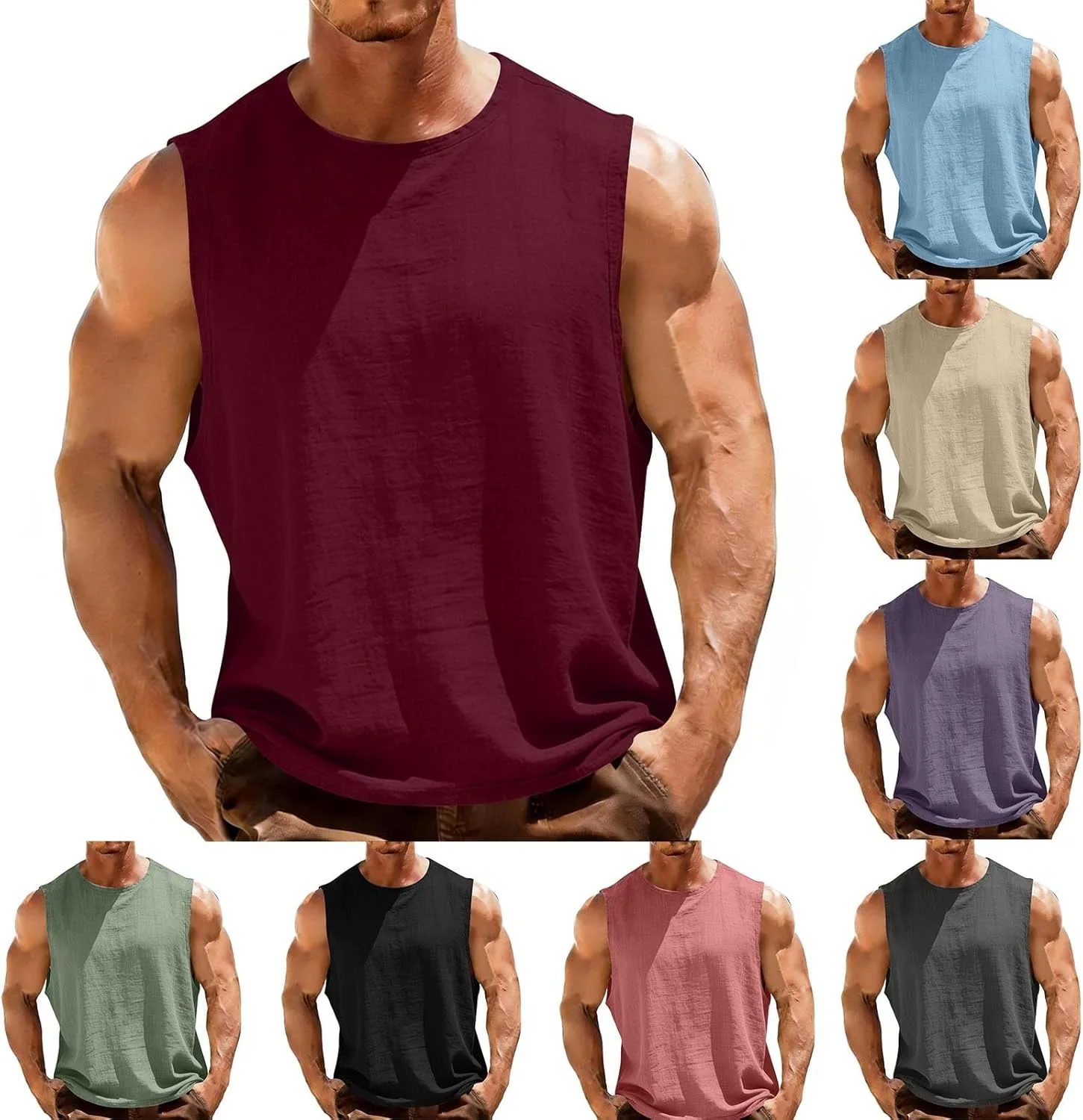 

Мужская майка без рукавов летняя casual