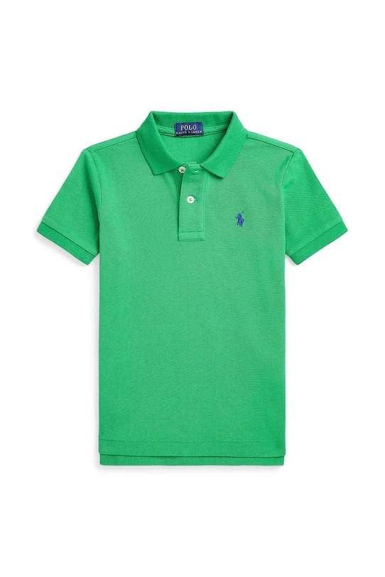 

Хлопковая детская поло Polo Ralph Lauren, зеленый
