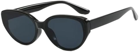 

Солнцезащитные очки для женщин и мужчин, винтажные солнцезащитные очки для женщин, уникальные очки с плоской верхней частью, защита от УФ-излучения UV400 MTZJH, Black Black