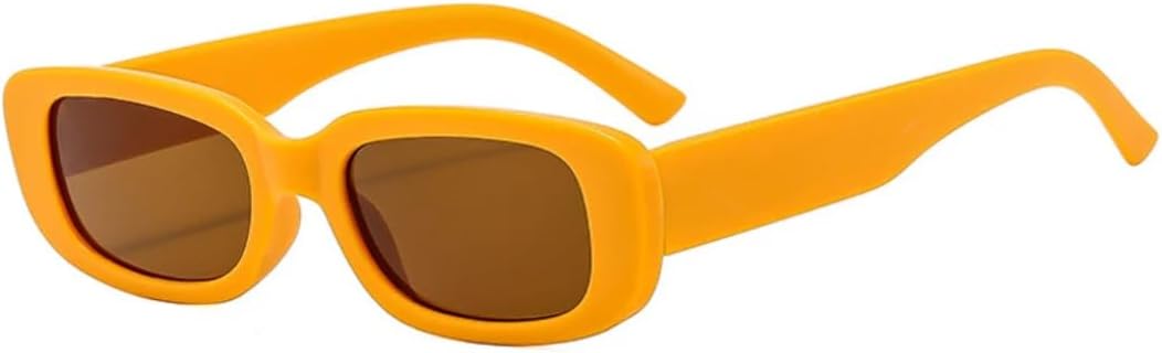 

Модные женские солнцезащитные очки маленького размера в конфетной оправе, мужские очки для путешествий, рыбалки, вождения, защита от УФ-излучения UV400 VVTWSSW, Orange Tea