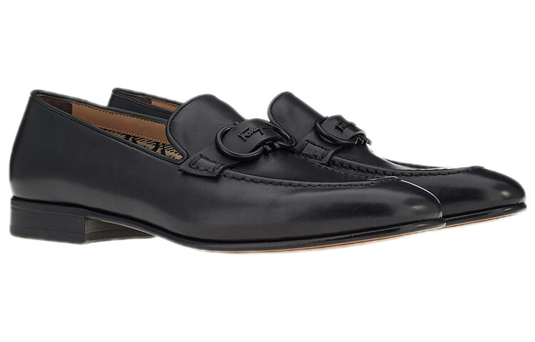 Gancini Men"s Casual Men Low-top Black Ferragamo — фото 2