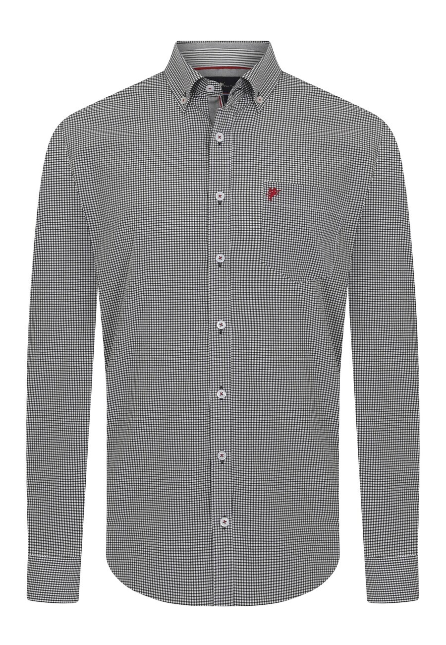 

Клетчатая рубашка DENIM CULTURE Regular fit Button Up Shirt ERIC, цвет grey/white