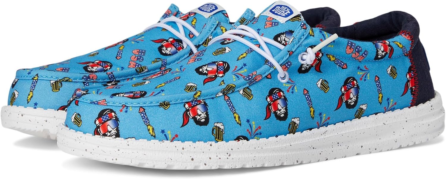 

Кроссовки HEYDUDE Mens Wally Americana Party, мультиколор