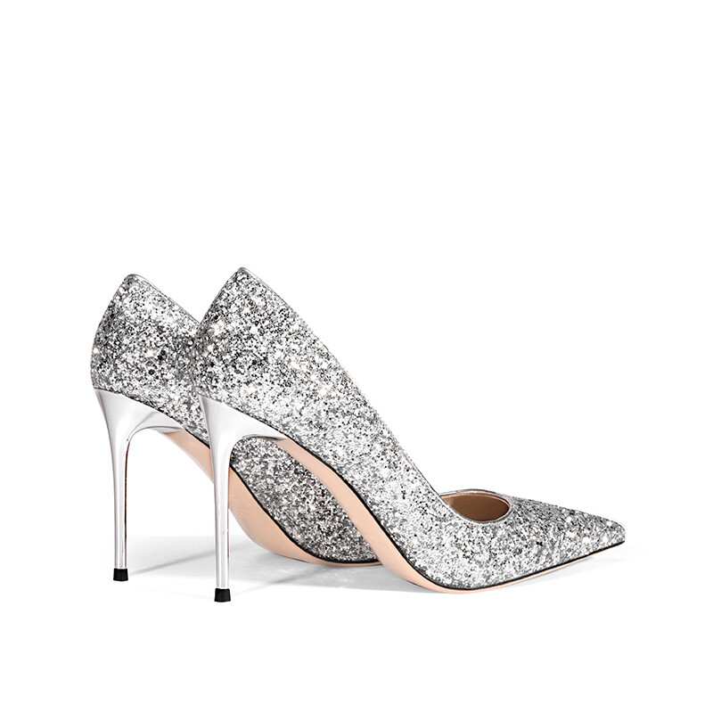 Туфли женские на высоком каблуке Jooc, цвет FUTURE SILVER [HEEL HEIGHT 9.5CM] — фото 4