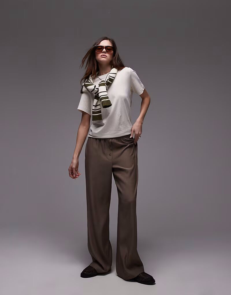

Topshop bobbi boxer jogger в шоколадном цвете