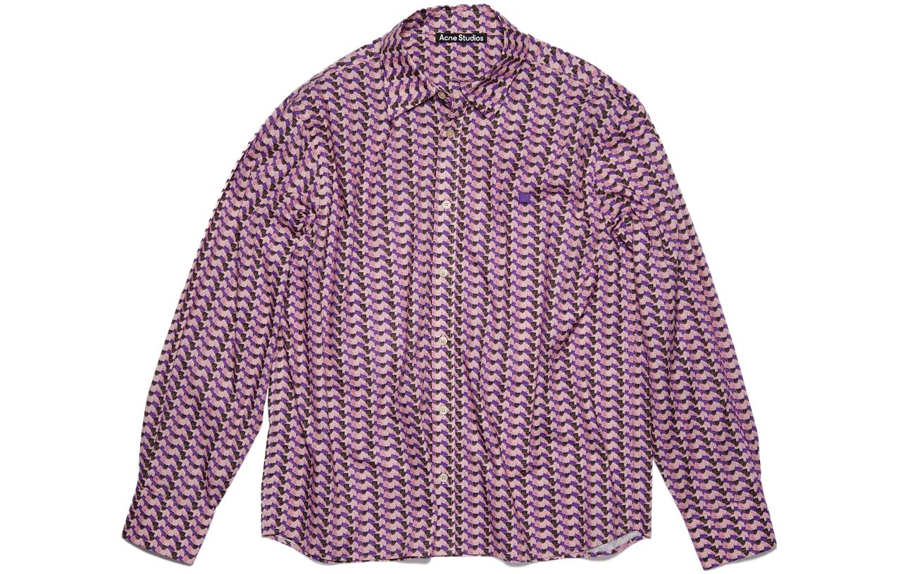 

Футболка FW23 женская фиолетово-розовая Acne Studios