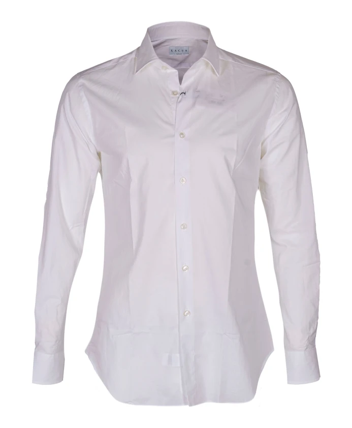 

Рубашка из хлопковой саржи, сшитая на заказ. Xacus, белый