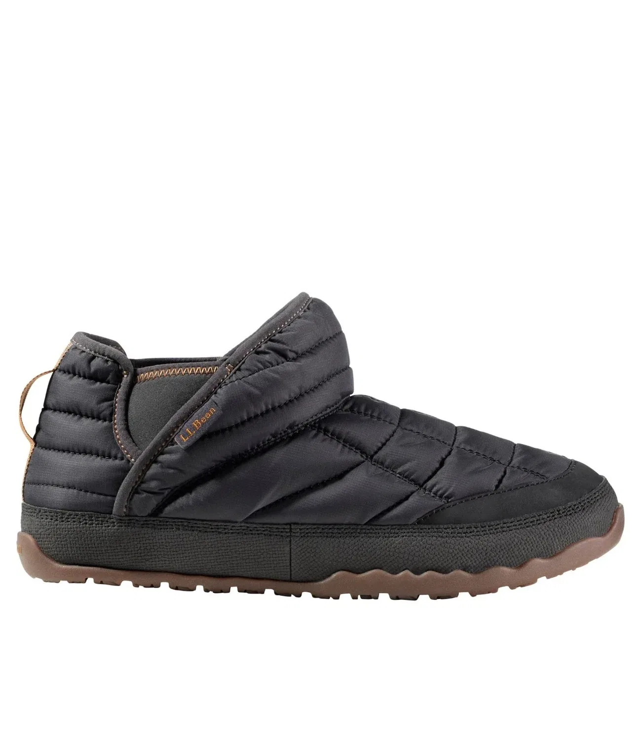 Мужские стеганые ботильоны L.L Bean Mountain Classic Quilted Ankle Boots II, черные, без шнурков, модель HAWK2561
