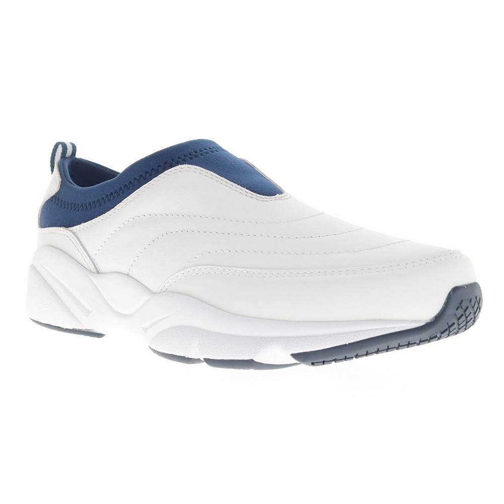 

Мужские кроссовки без шнуровки Propet Stability, цвет White Navy, Белый, Мужские кроссовки без шнуровки Propet Stability, цвет White Navy