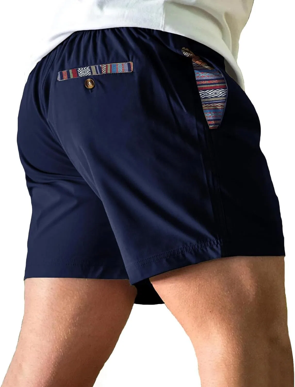 Мужские спортивные шорты с карманами, легкие, для бега и походов, Navy