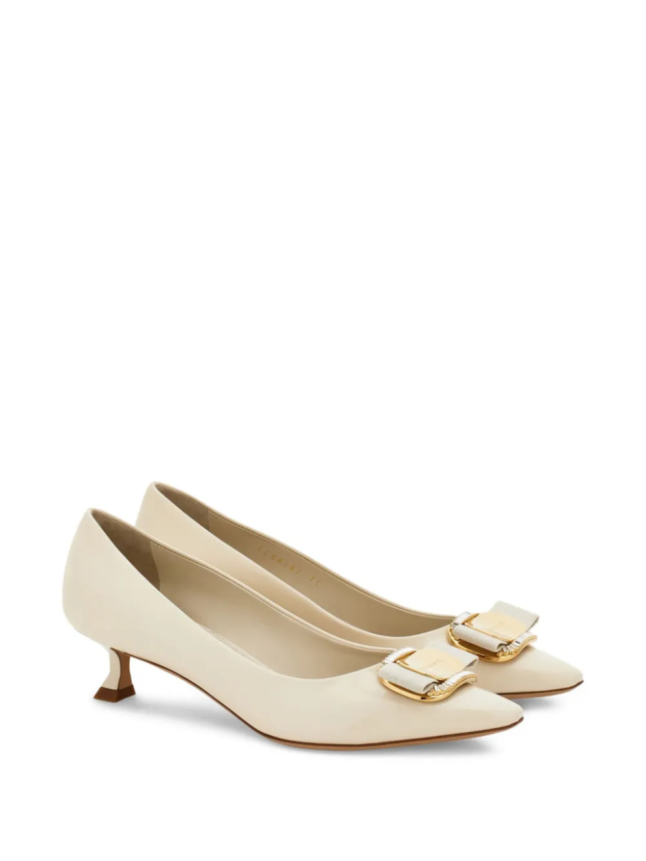 Новые туфли-лодочки Vara с пряжками Ferragamo, нейтральный — фото 2