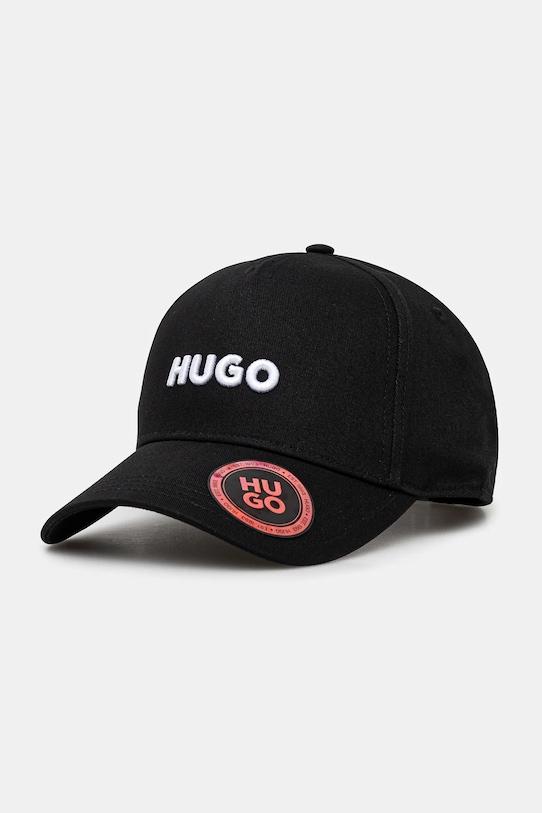 

Хлопковая кепка с козырьком Hugo, черный