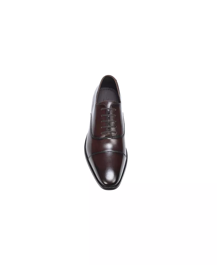 Мужские классические оксфорды Bill Cap Toe из кожи Anthony Veer, коричневый — фото 3
