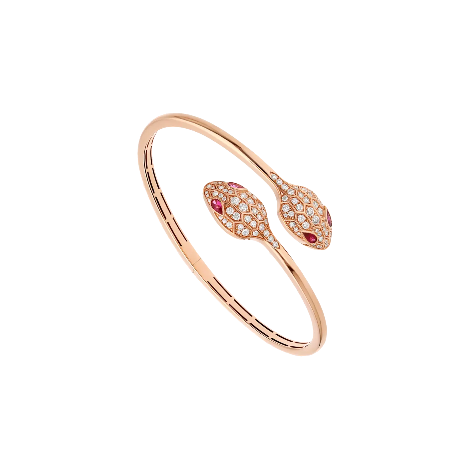 

Змеиный браслет Bulgari из розового золота с бриллиантами