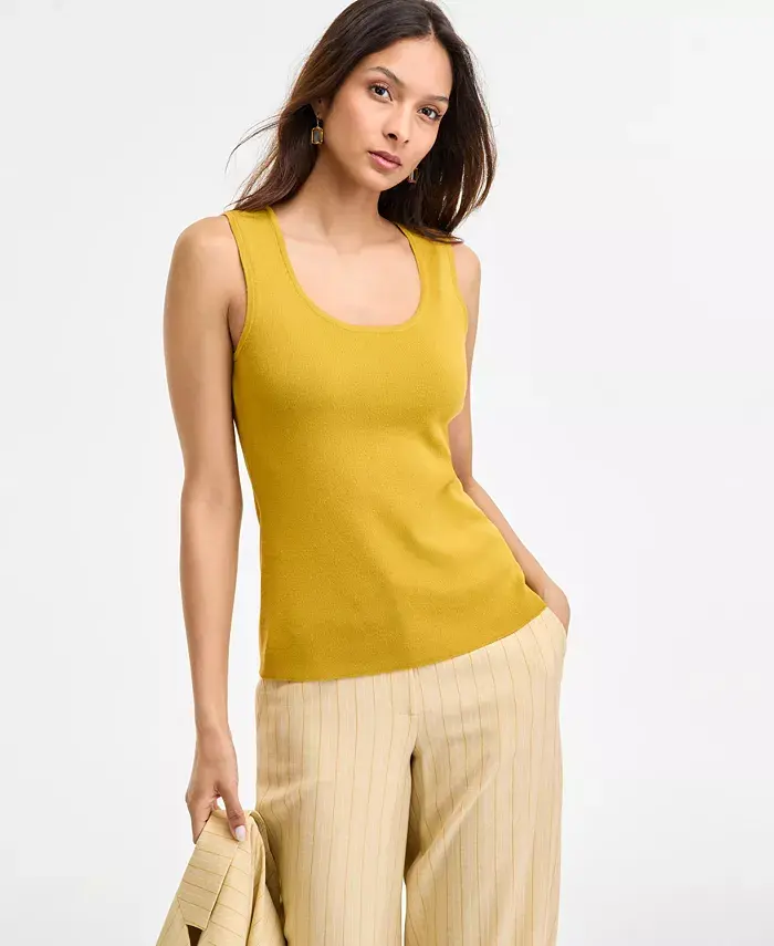 

Женский безрукавный свитер-майка Tahari ASL, желтый