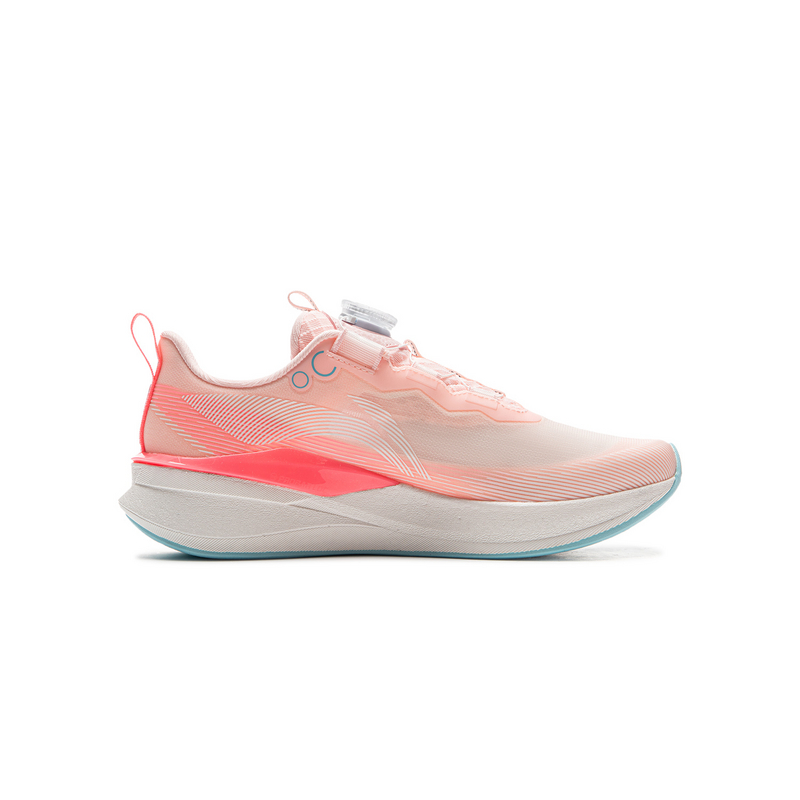 LINING YOUNG Кроссовки для бега Red Hare 8 PRO с низким верхом, противоскользящие, износостойкие, детские, флуоресцентный порошок — фото 2