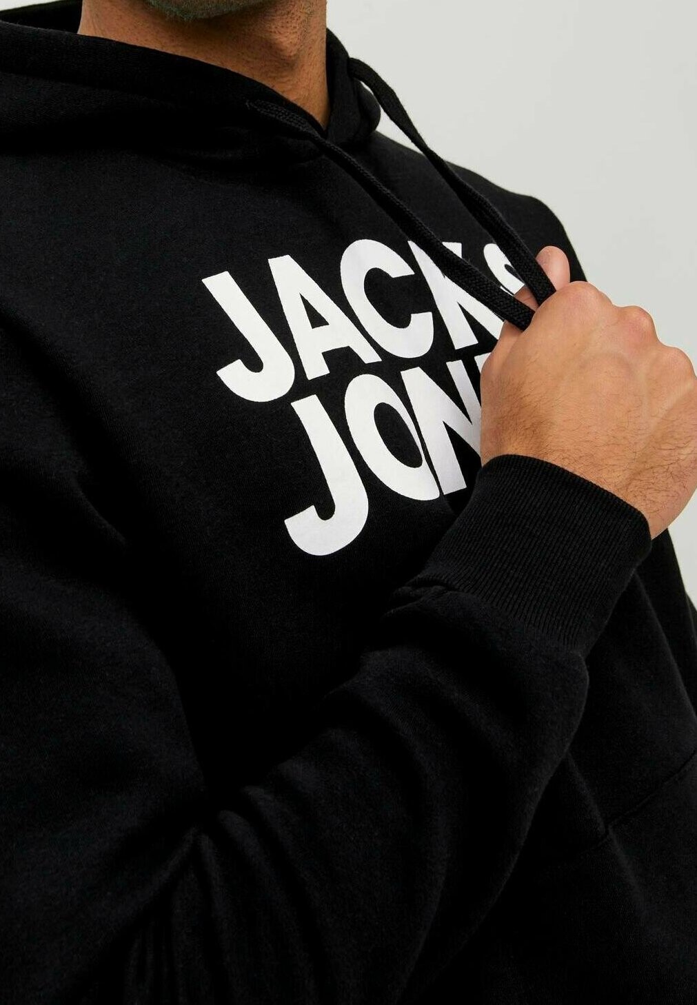 

Толстовка с капюшоном ECORP Jack & Jones, черный