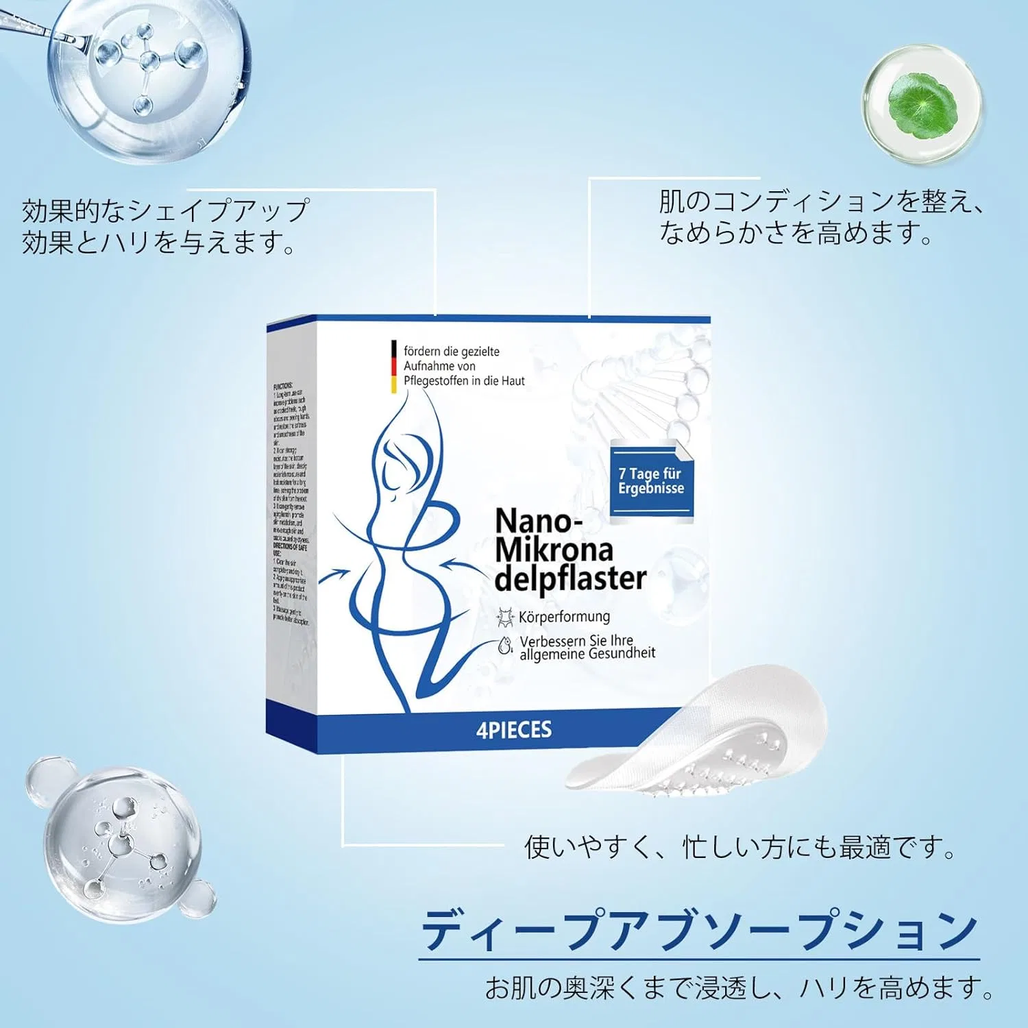 Пластыри для тела Diet Patches Nano Micro Mysunbar 4 шт/уп, 32 шт — фото 4
